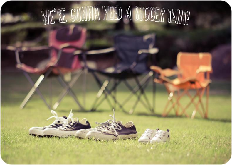 This is how we made the announcement to our parents on Christmas!