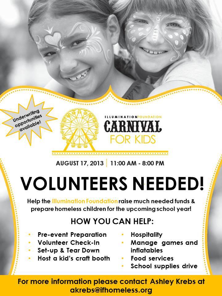 illumination foundation carnival volunteers