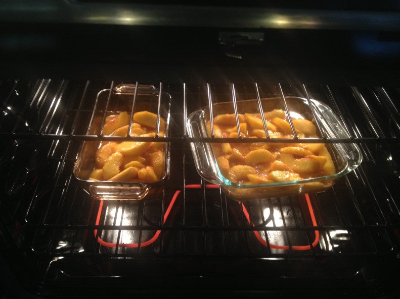 First phase of baking...